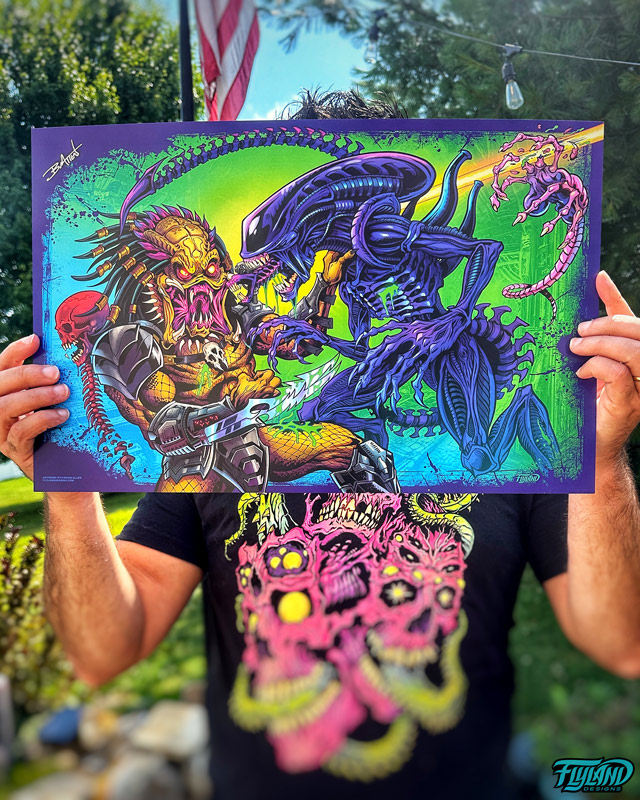 Tribute illustration that I created from the famous rivalry between Alien and Predator