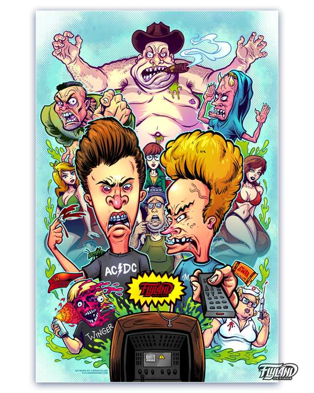 A full color tribute illustratio