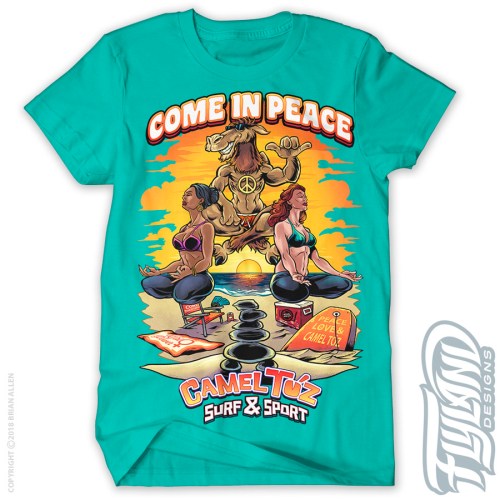 Six different T-shirt designs al