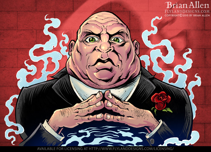 Criminal Character Art for Vaping Label Design