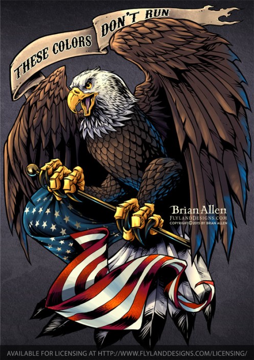 Copyright ©Brian Allen Illustration of an angry and int