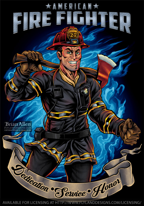 American Fire Fighter This is an image of an American