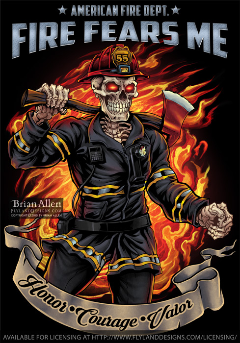 Fire Fears me This Fireman Skeleton hasn no fe
