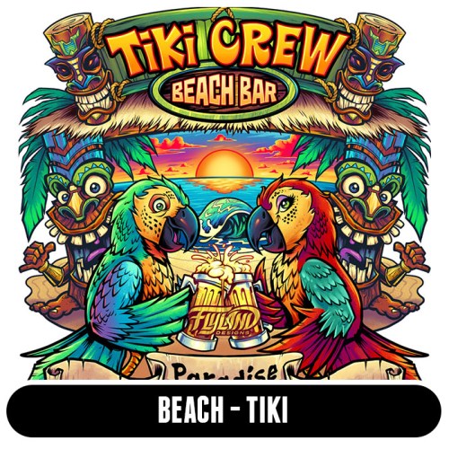 Beach, Tiki, and Ocean Artwork by Brian Allen Artwork by freelance illustrator