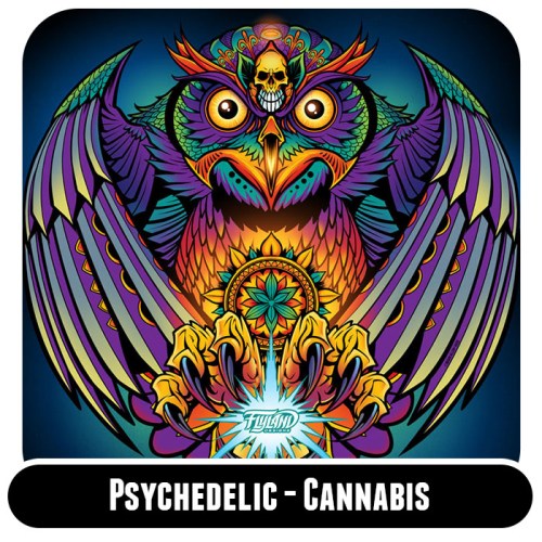 Psychedelic Trippy cannabis inspired Artwork by Brian Allen Artwork by freelance illustrator