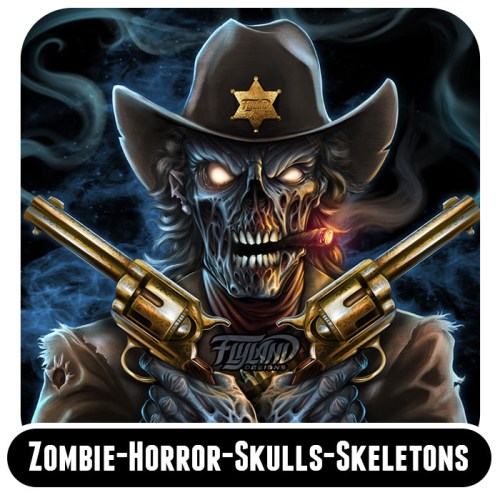 Zombie, Horror, Skulls and Skeletons Artwork by Brian Allen Artwork by freelance illustrator