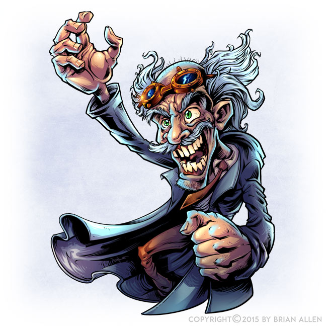 Mad Scientist Character Design Mad scientist character