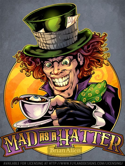 illustration of the mad hatter f