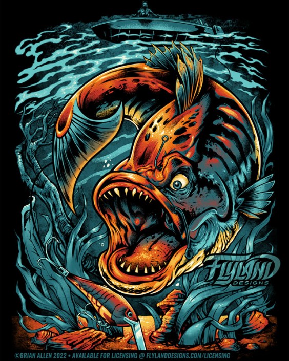 Luring Fish Artwork by Brian Allen Luring Fish Artwork by freelance