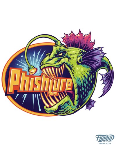 The anti-phishing and computer technicians at Phishlure hired me to create their new logo.  They wanted to use an evil-looking anglerfish as their mascot, symbolizing the nasty habits hackers use to lure in their innocent customers.  I really wanted to col