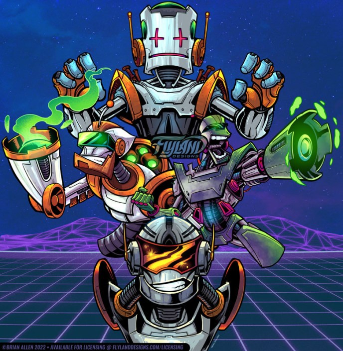 Future Robots Artwork by Brian Allen Future Robots Future Robot Artwo