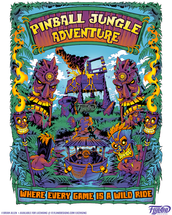 Jungle Cruise A man and woman take a jungle cruise to explore some ruins and are stalked by the jungles inhabitants, illustration by Brian Allen