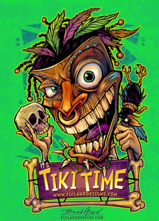Tiki Witchdoctor T-Shirt Design