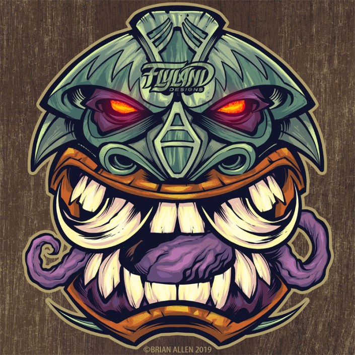 Tiki Totem Earthtones