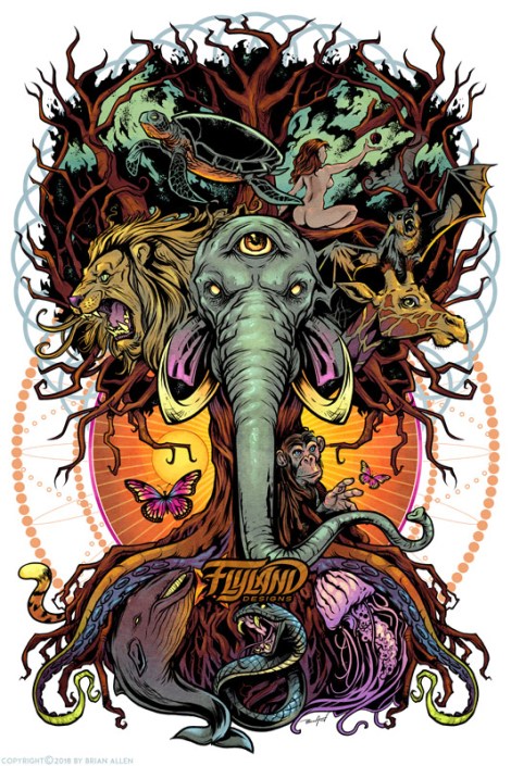 Psychedelic new age fantastical