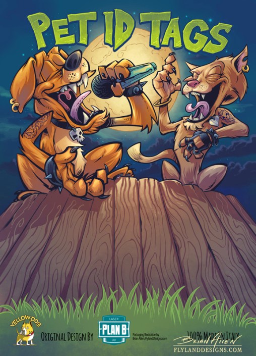 Pet Supply Packaging Illustration